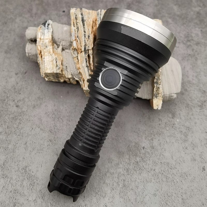 New Powerful NM1 LED Flashlight Beam Distance 1000M Torch Lighter by 21700 Battery for Camping Hunti