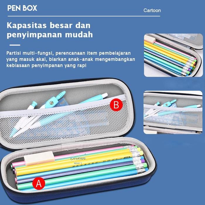 

3D Eva Kotak Pensil Kapasitas Besar Perlengkapan Anak Sekolah Perempuan Dan Laki Laki Tempat Pensil