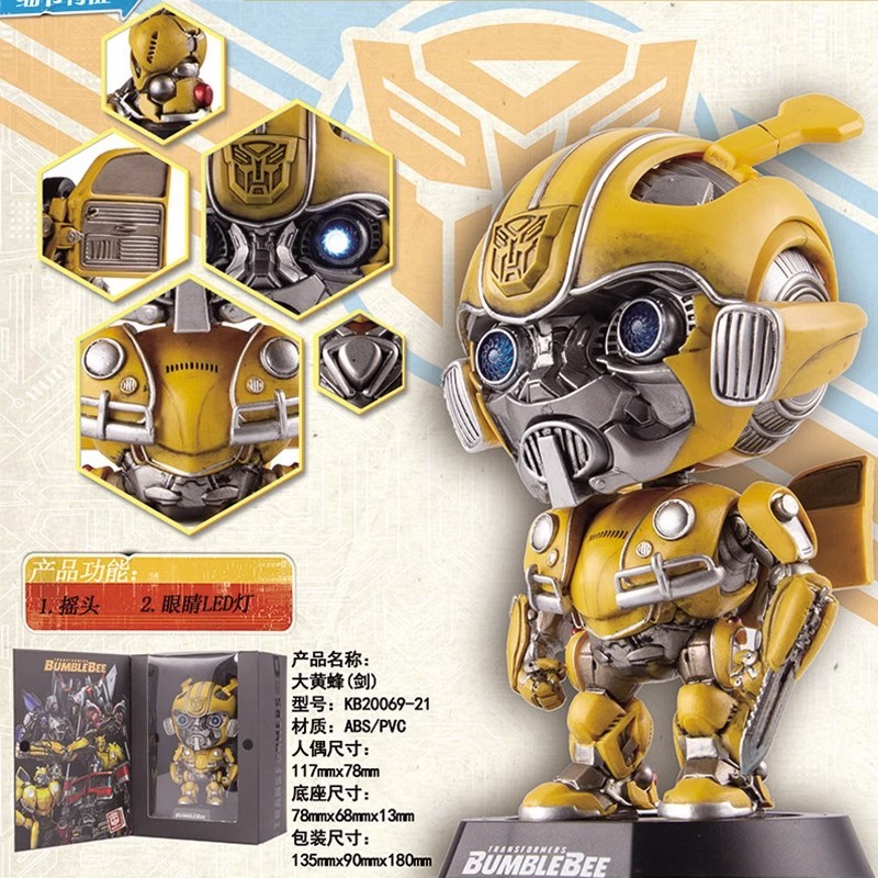 Transformers versi Q dari Bumblebee Bobblehead Optimus Prime Autobot