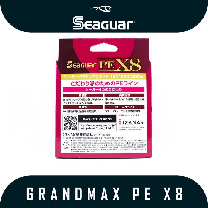 SENAR PANCING PE SEAGUAR GRANDMAX PE X8 300M