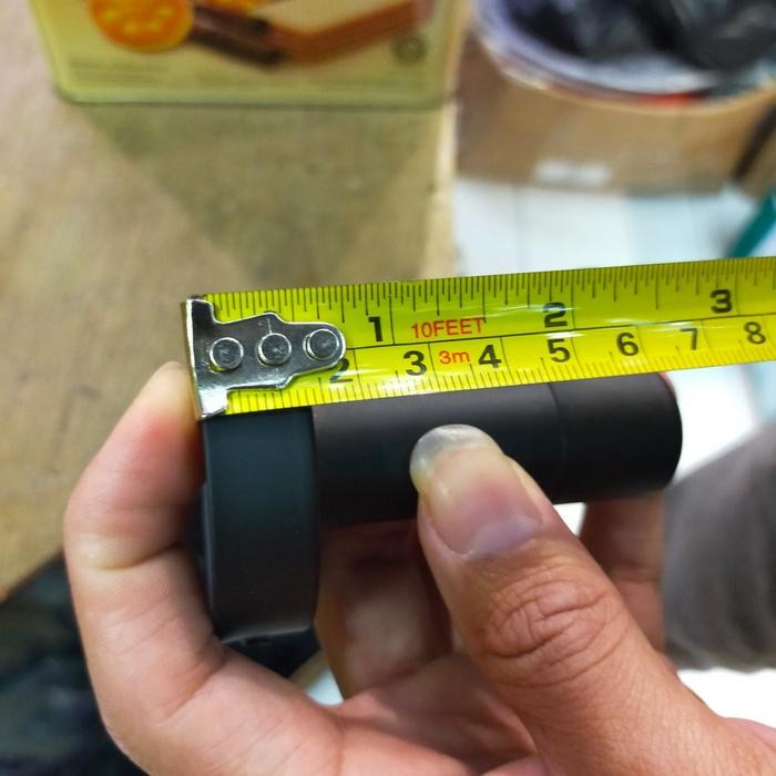 single hook stainless hitam / gantungan baju single