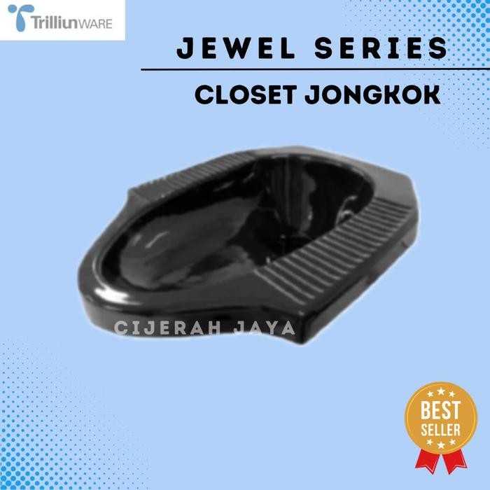 Buruan serbu] KLOSET JONGKOK TRILLIUN JEWEL BLACK HITAM / CLOSET SEMODEL INA TOTO