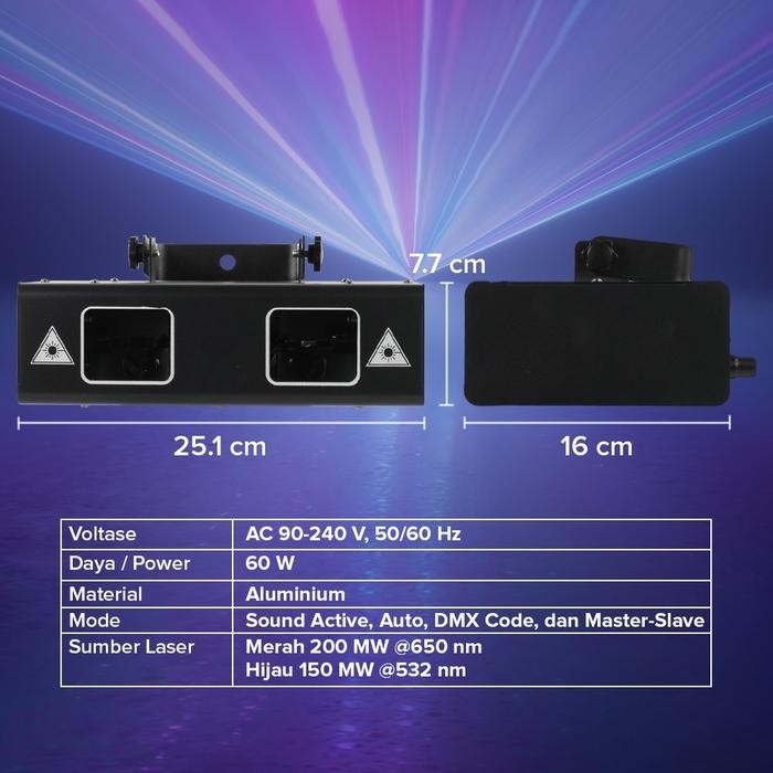 Lampu Disco Laser Lighting Panggung Lampu Disco Light Waterproof