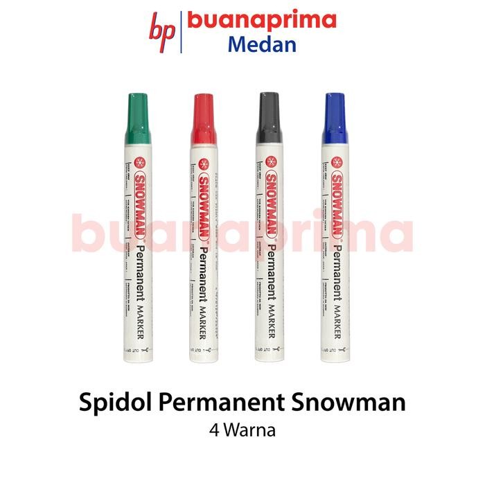 

FLASH SALE SPIDOL PERMANENT SNOWMAN G-12 HITAM BIRU MERAH HIJAU MARKER