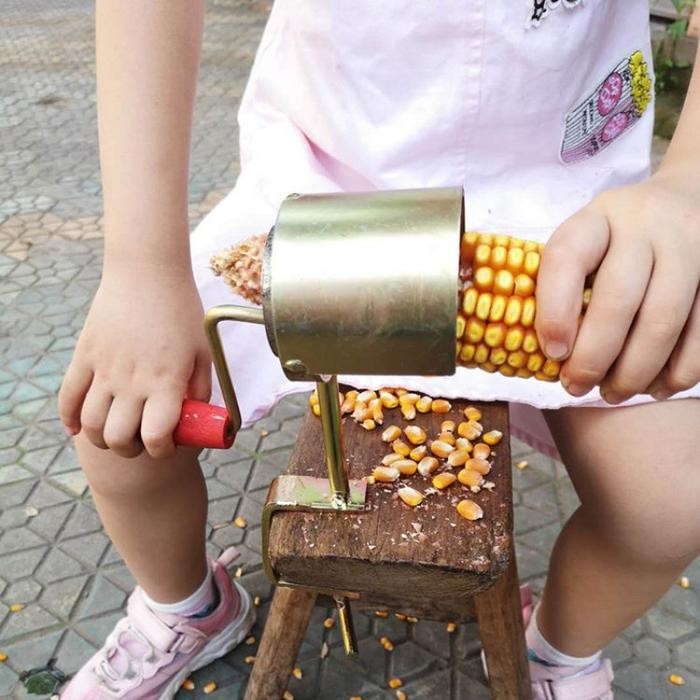 Perontok Jagung Alat Kupas Jagung Set Alat Pemipil Jagung Alat Pemipil Jagung Kering Pengupas Jagung