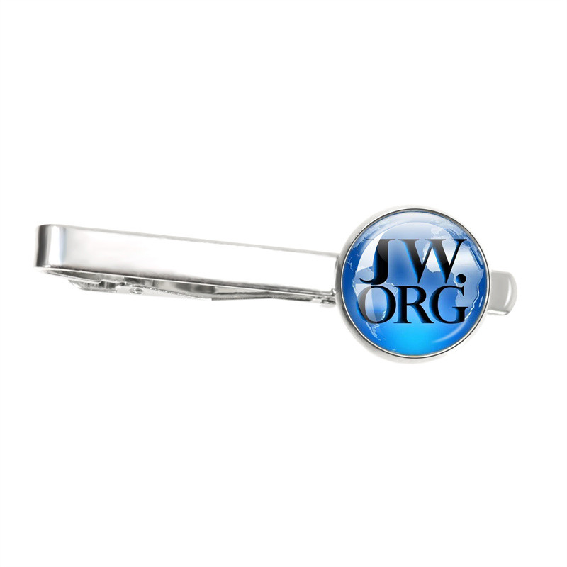 2023 New Personal Mode Jw. Org 16MM Tie Clip Best Life Ever Steampunk Jehovah Glass Fun Of Men's and