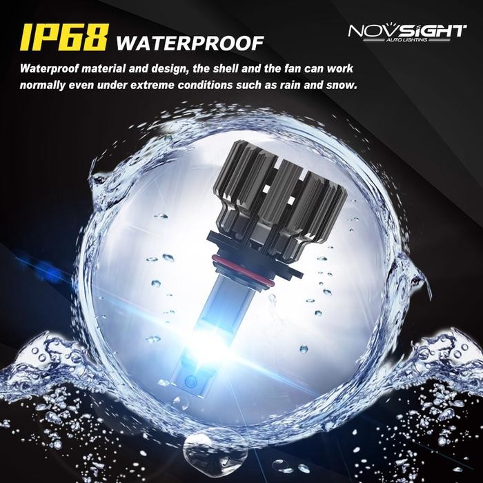 Lampu Led Mobil Novsight F03 Headlight H4 H11 80W 6000K
