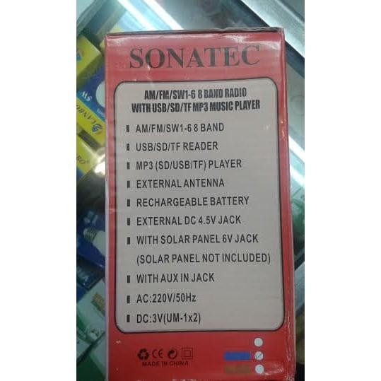 [Allthebest] Radio SONATEC PR-295LED / PR295 support USB/SD+Senter