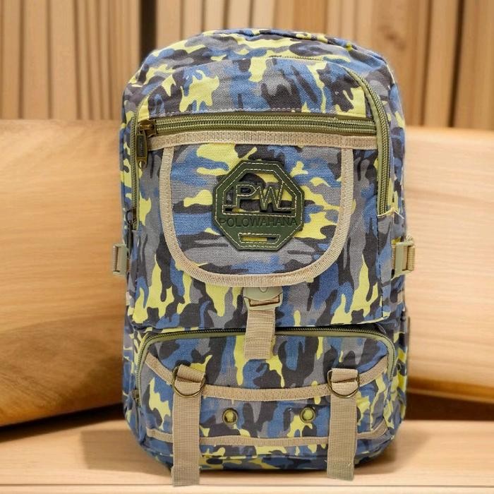 Tas Ransel Backpack Pria Dan Wanita Magna Kanvas Tebal Sekolah