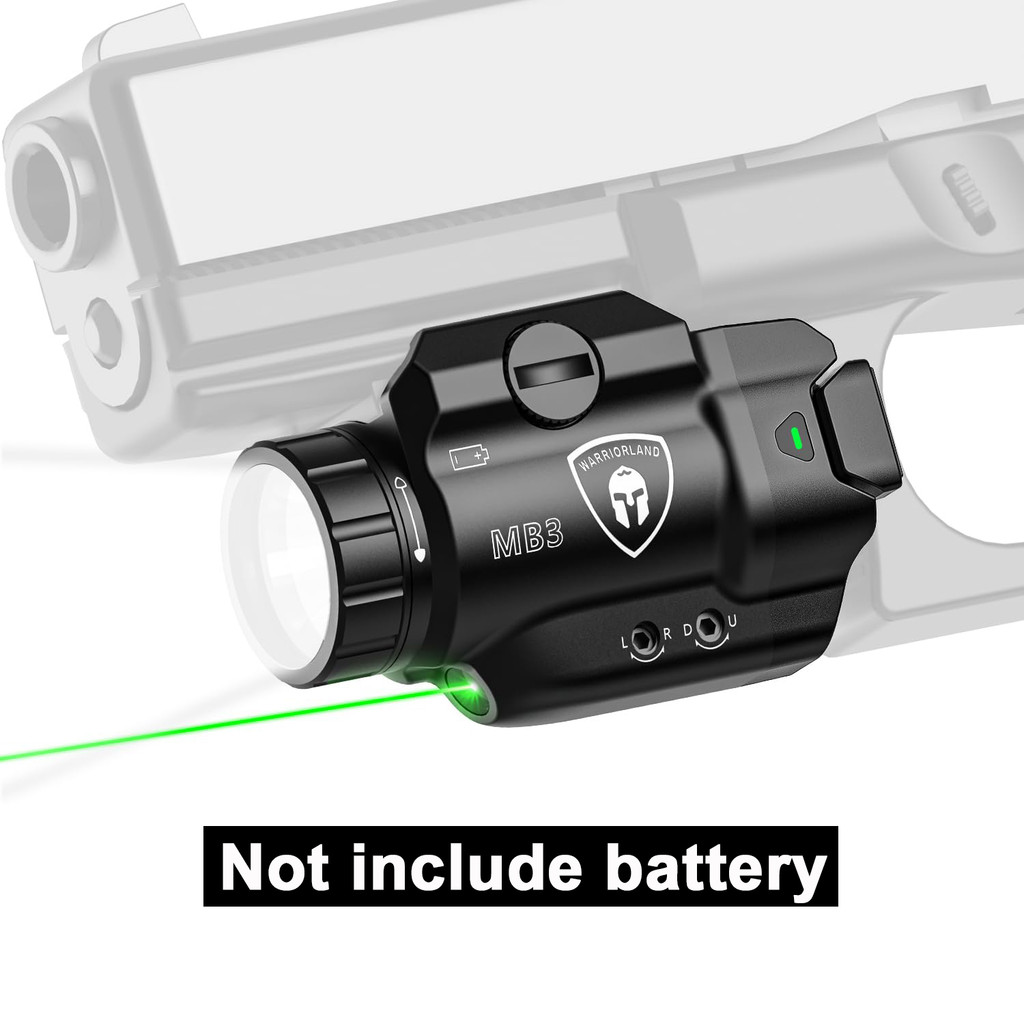 Fit for G17 /G19 /P365 /G3C/G2C/M&P 9 /Hellcat Pro/1911,500-Lumen Rail Tactical Weapon,MB3 Compact P