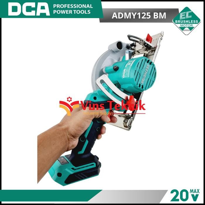 ADMY125BM Mesin Gergaji Kayu Sirkel Baterai Cordless Brushless Circular Saw 5" 125MM 20V DCA ADMY125