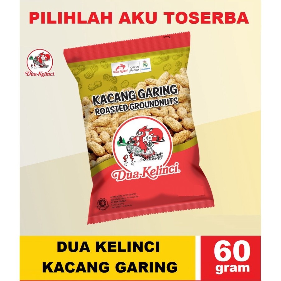 

snack Kacang dua kelinci 60 gram snack murah premium
