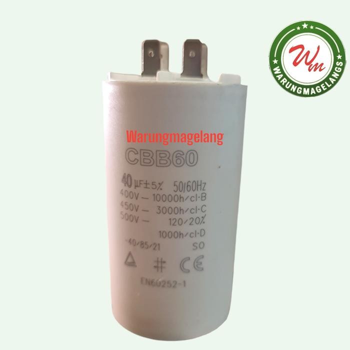 Kapasitor Capasitor 4 Pin For Pompa Summersibel Celup Inoto Cbb60 40 Uf