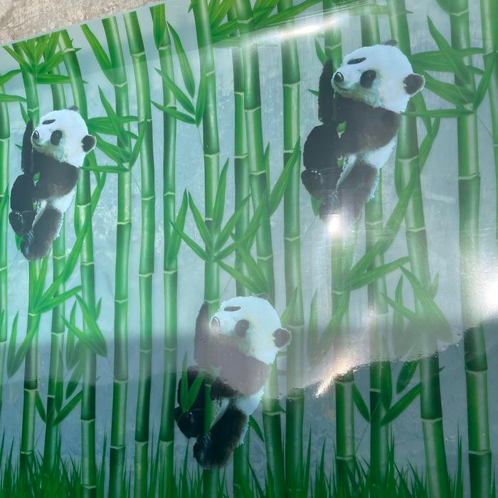 Fiber Pagar Motif Bambu Tulip Bunga