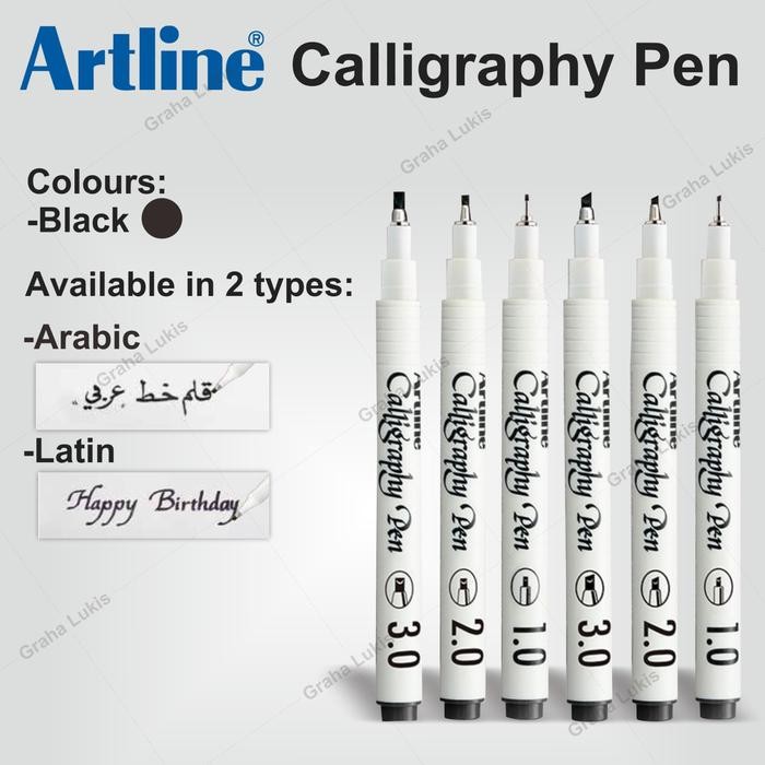 

FLASH SALE ARTLINE CALLIGRAPHY PEN ARTLINE - LATIN 1.0 BLACK