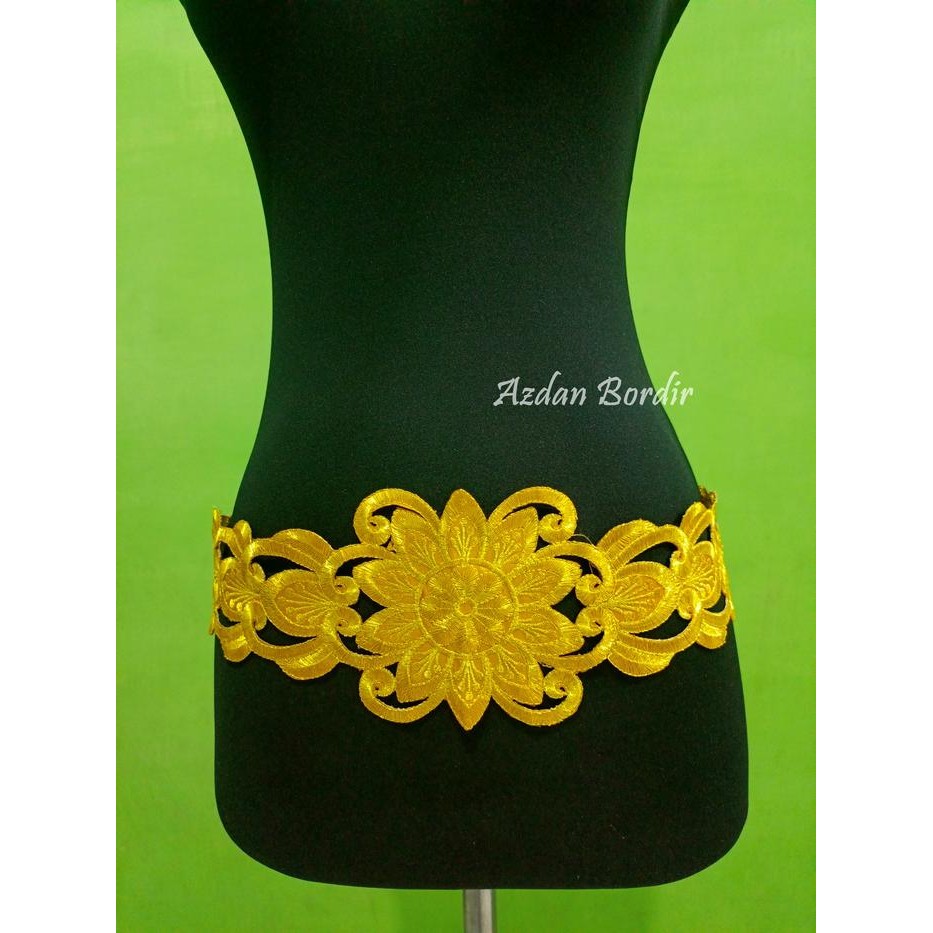 Renda Bordir Ikat Pinggang Tari Bunga Mentari