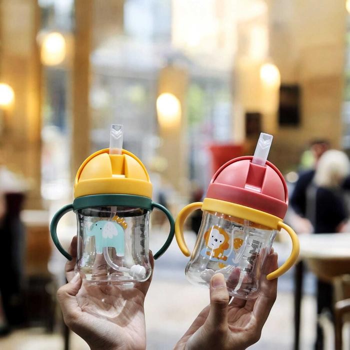 JTTOP" BOTOL MINUM ANAK VIRAL 280ML BOTOL AIR MINUM ANAK BAYI KARAKTER HEWAN GELAS ANAK BALITA