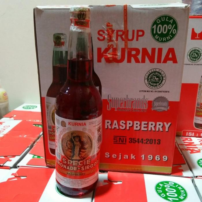 

Sirup Kurnia Raspberry 600Ml - Sirup Rasa Raspberry Berkualitas - Syrup, Strawberry Gratis Ongkir