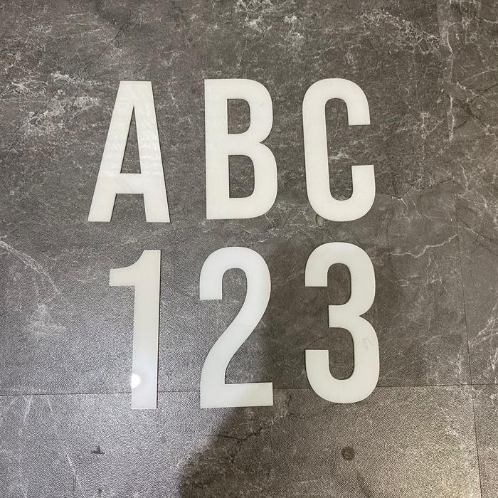 HURUF TIMBUL DEKORASI NO RUMAH ANGKA HIASAN AKRILIK 2MM