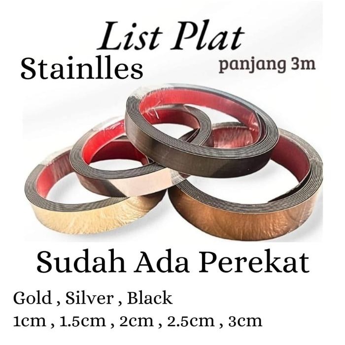 List Gold Plat Stainless / Plat Gold