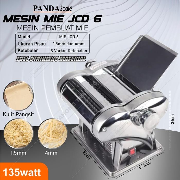Mesin Pembuat Mie Elektrik JCD 6 Mesin Penggiling Giling Mie PANDA SCALE