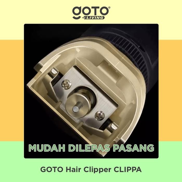 Goto Clippa GOH-60033-00714 Mesin Pencukur Rambut Elektronik - Gold, Grey