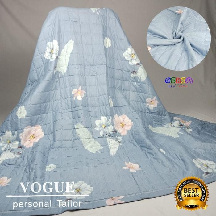 Selimut Traveling Motif Katun Vogue Summer 180x200cm Grey