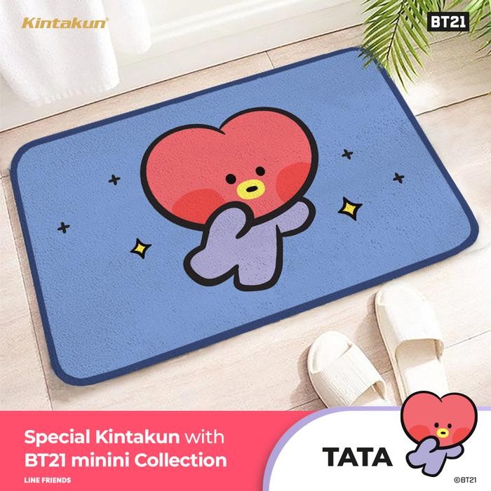 wmf Kintakun Home BT21 minini Keset Serbaguna Anti Slip Doormat Persegi 40x60 cm