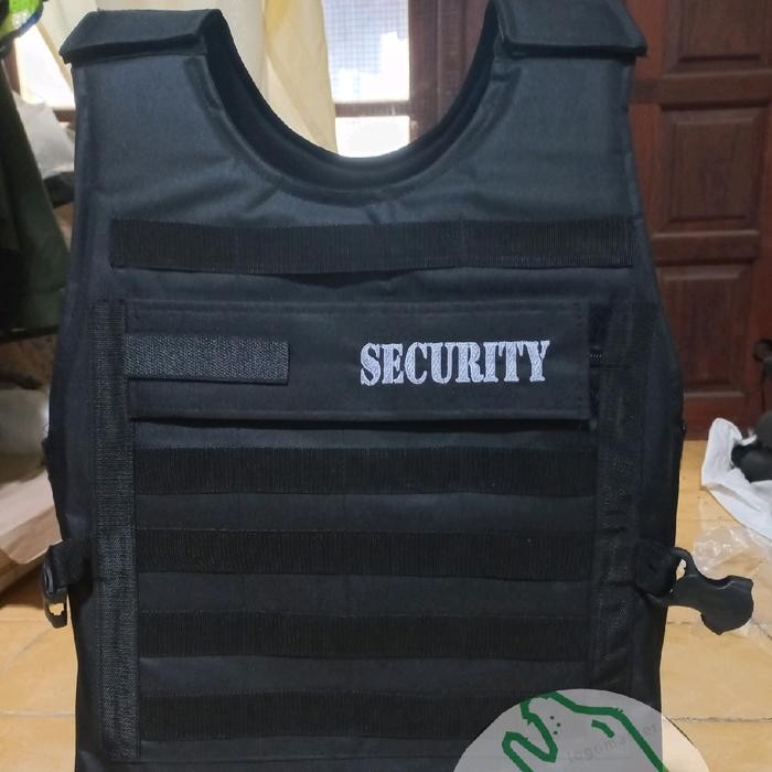 Rompi Security Hitam Tebal - Rompi Kretek