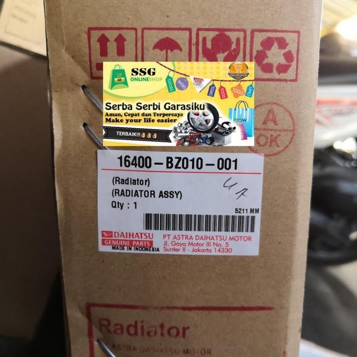 Radiator Avanza Xenia 1300Cc Manual 2004 2011 Original