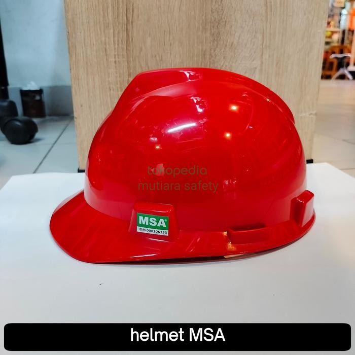 Helm MSA Vguard lokal + Fastrack / helm safety MSA / helm proyek msa