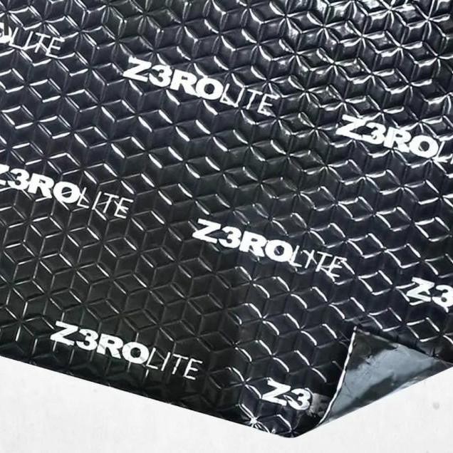 PREMIUM Peredam Zero Lite , aluminium butul rubber tebal 2mm, harga per lembar