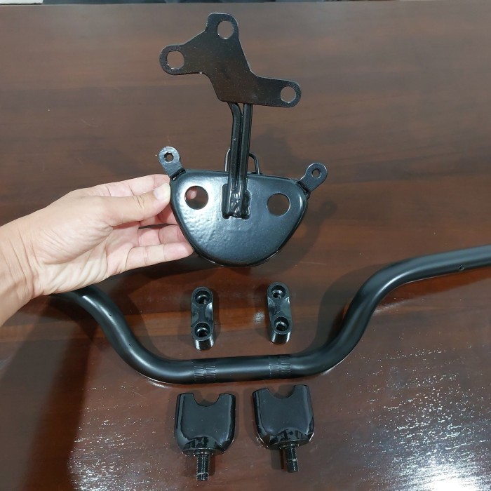 PREMIUM stang stir beat street komplit dudukan plus raiser