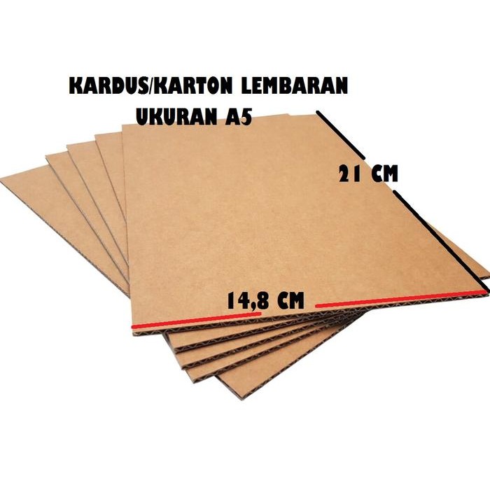 PREMIUM Kardus / Karton Sheet Lembaran A5