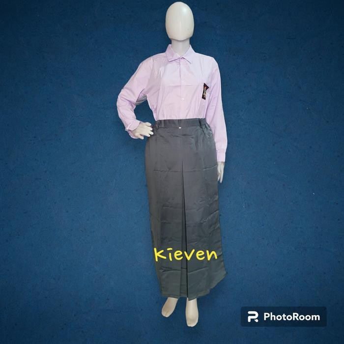 (Expert) seragam rok sekolah sma rampel 1 bahan licin element abu coklat hitam