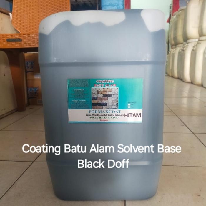 Coating Batu Alam Solvent Base Black Doff