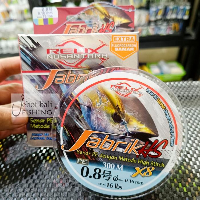 Pe Jabrik 0.8 300m Relix Nusantara - Tali Pancing