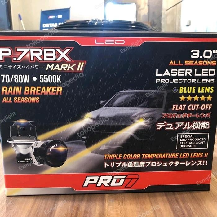 Ready Stock Projector Laser Led Pro7 P7Rbx Mark 2 Blue Lens Hi-Low 70/80W