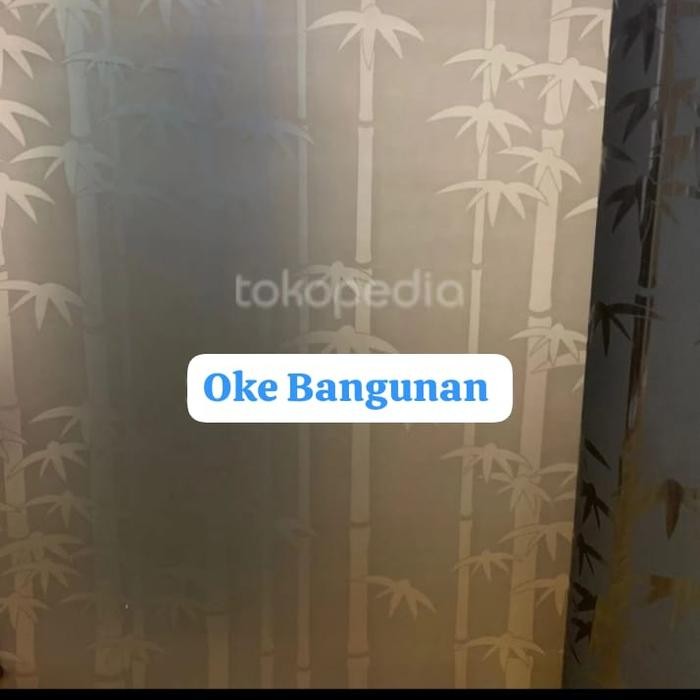 FIBER PENUTUP PAGAR MOTIF BAMBU