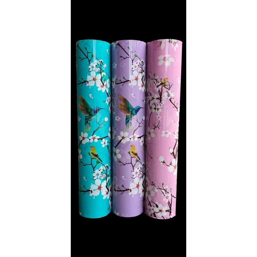 FIBER PAGAR PLASTIK PENUTUP PAGAR MOTIF TULIP-SAKURA-KOI