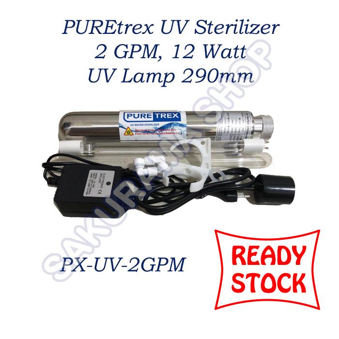 JTTOP" PURETREX UV STERILIZER 2 GPM RO UV STERILIZER LAMPU UV STERILIZER