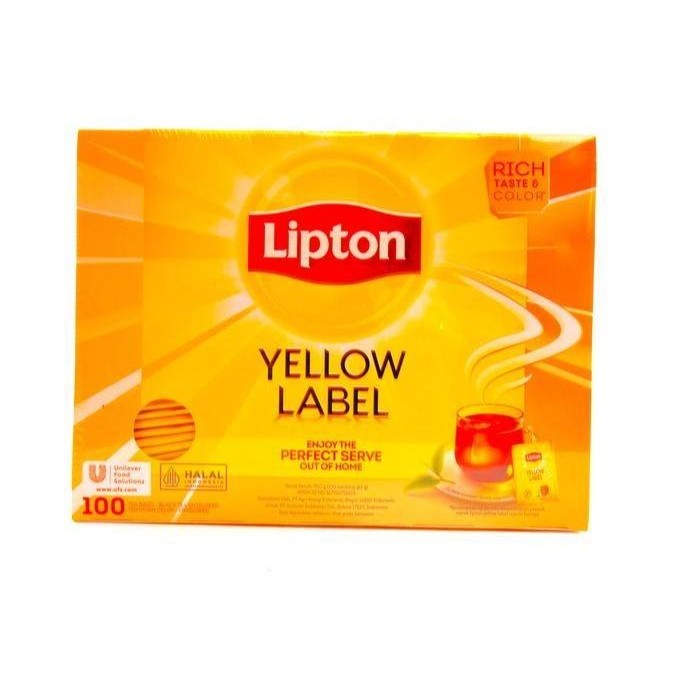 

Lipton Yellow Label 100 Tea Bag Envelope / Teh Lipton / Teh Hitam