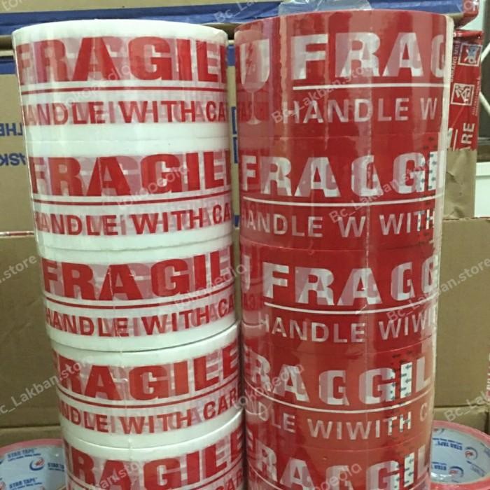 

LAKBAN FRAGILE ( 6 PCS ) STAR TAPE KUALITAS TERBAIK