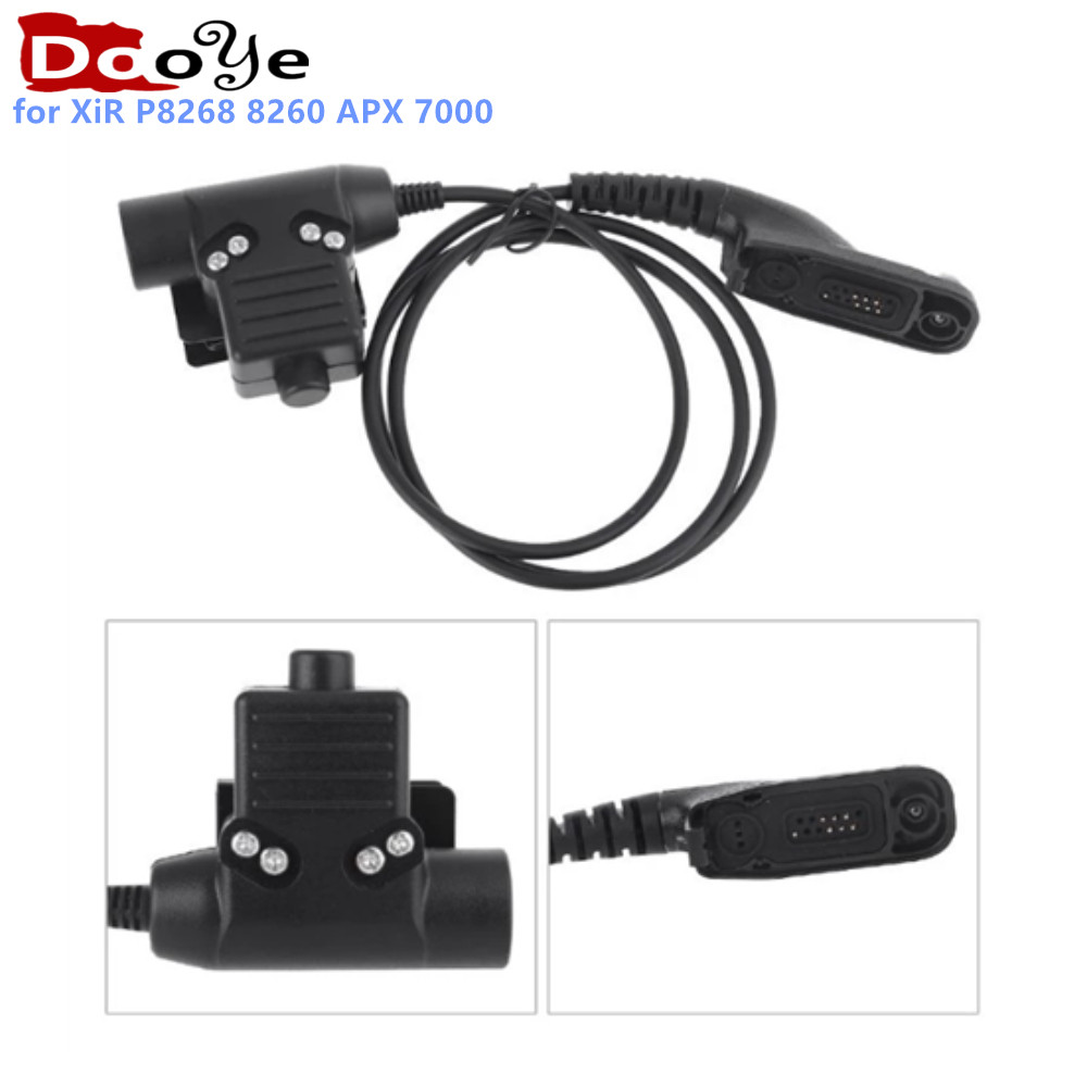 Radio Motorola Tactics Ptt Regular Walkie Talkie Headset Earpiece For Motorola Xir P8268 8260