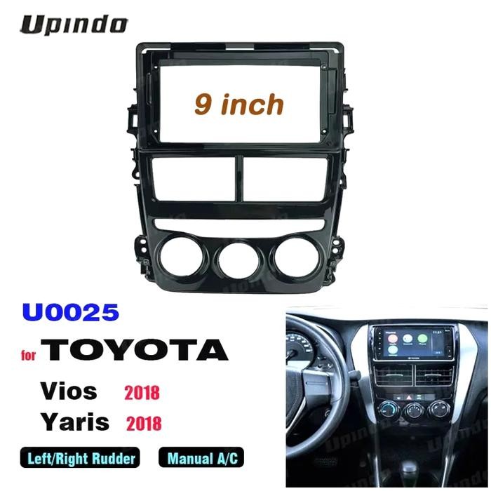 Frame Toyota Yaris 2018 Head Unit 9 Inch