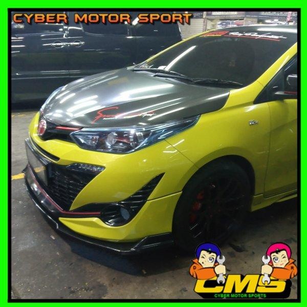 Lips Bumper Depan Yaris . Bodykit Yaris. Front Lips Bumper Toyota