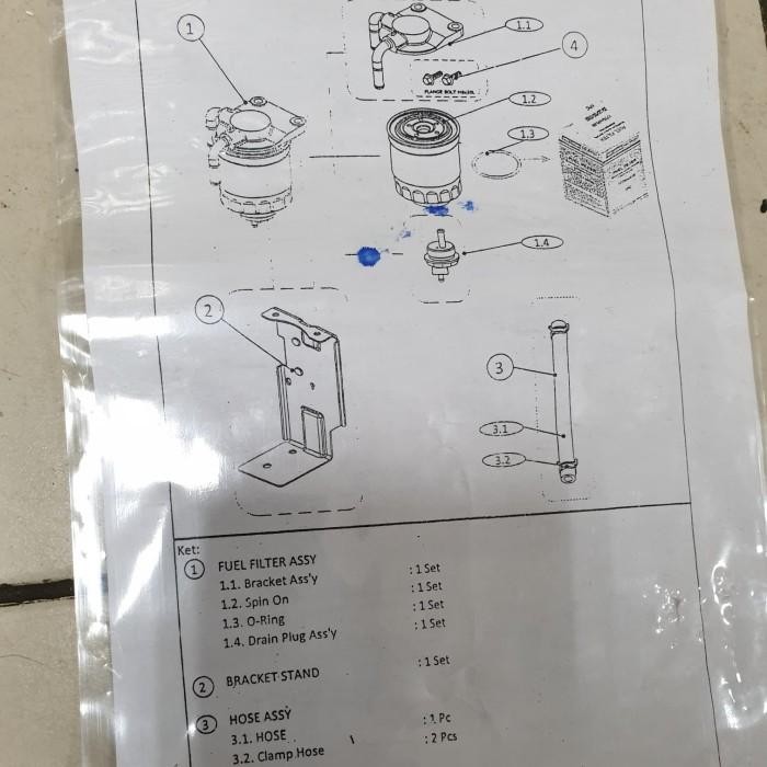 Laris Double Fuel Filter Solar All New Pajero Sport Triton 1770A338Kit