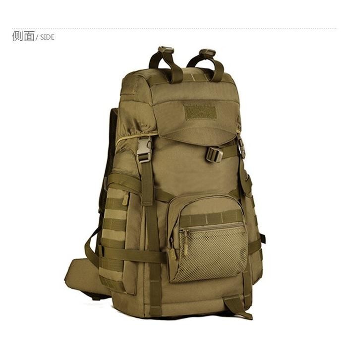 JTTOP" TAS RANSEL 60L KAPASITAS BESAR MILITER RANSEL TAKTIS BACKPACK