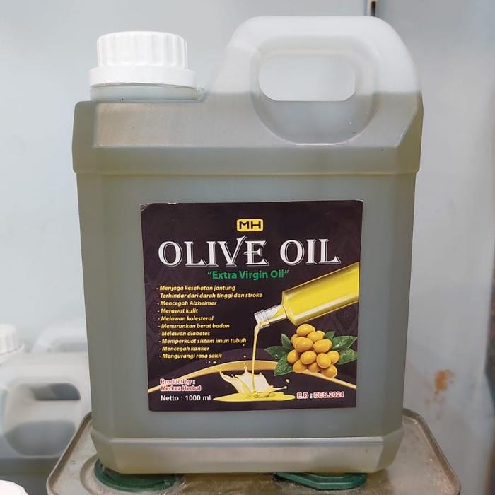 TOP" MINYAK ZAITUN EXTRA VIRGIN OLIVE OIL IMPORT 1 LITER MINYAK ZAITUN