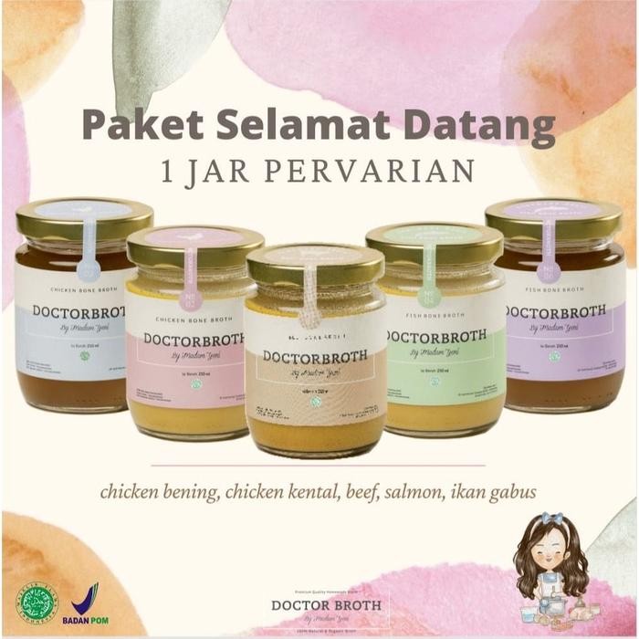 

DOCTOR BROTH - Kaldu Chicken Bone/Beef Bone/Salmon & Ikan Gabus 300gr